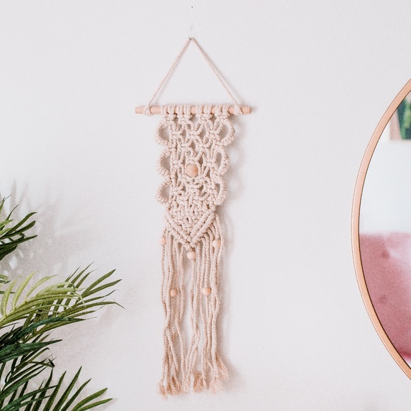 Twilight Gypsy Collective Other - Handmade Woven Beaded Macrame Wall Hanging